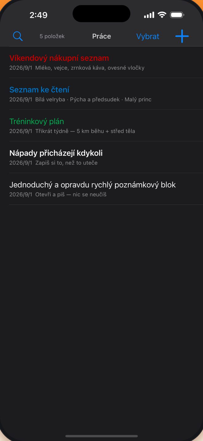 Tmavý režim šetrný k očím