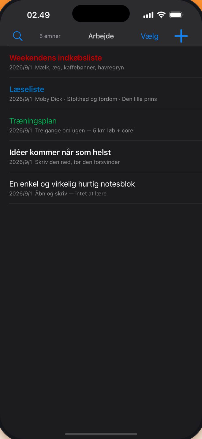 Mørk tilstand nem ved øjnene