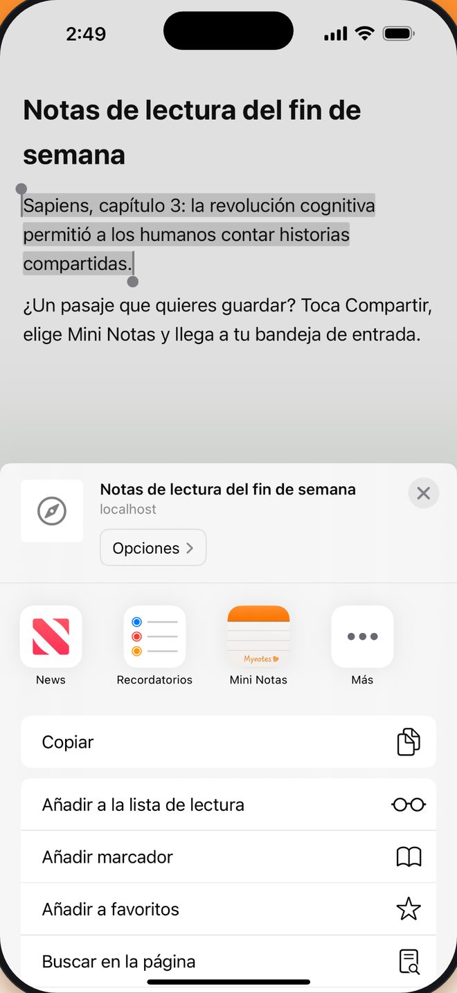 Con un toque