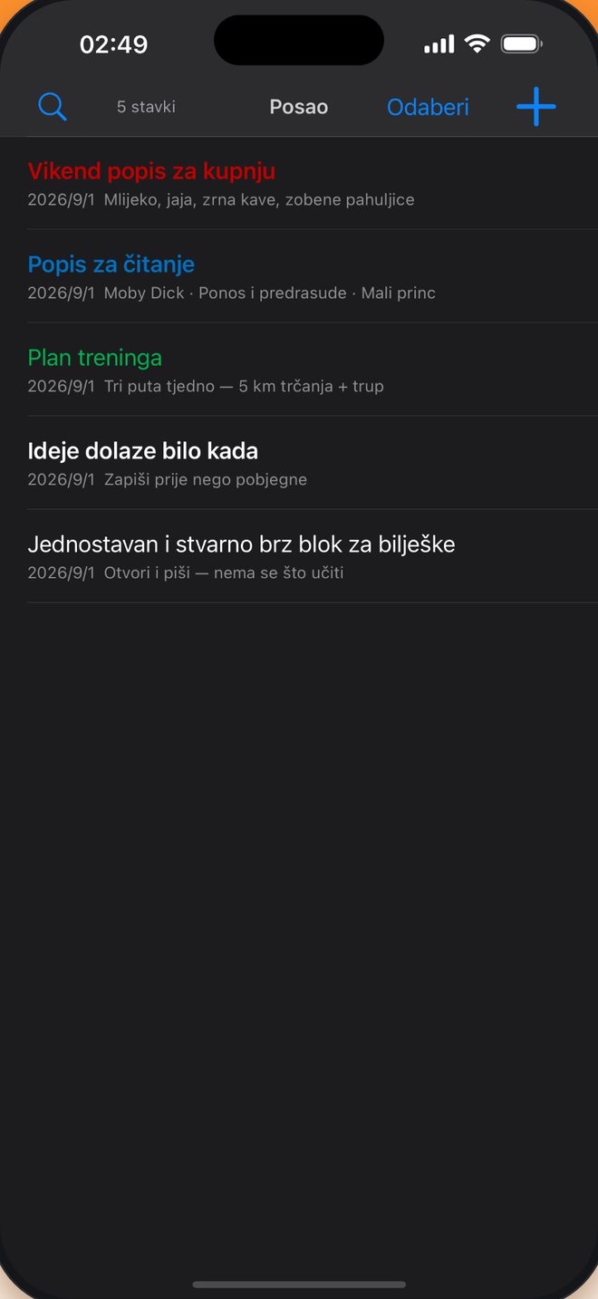 Tamni način nježan prema očima