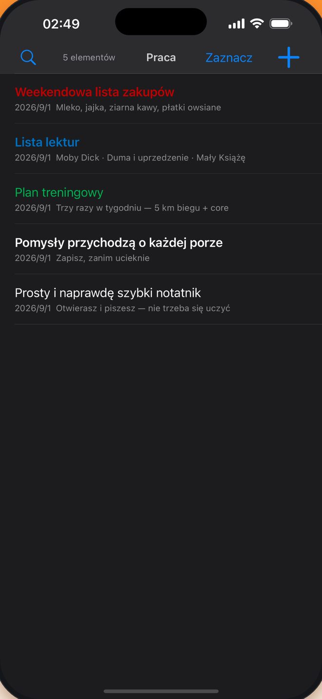 Tryb ciemny łagodny dla oczu