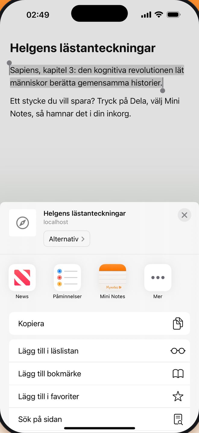 Ser du det, sparar du det utan kopiera och klistra